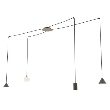 Emibig FUJI 1349/4 lampa wisząca 1x10W/E14|1xGU10/8W|2xGX53/8W IP20