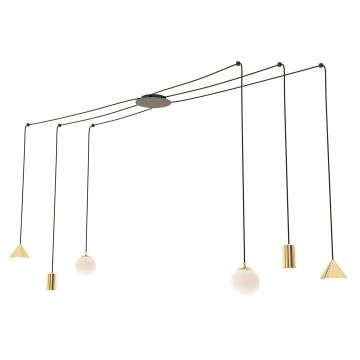 Emibig FUJI 1350/6 lampa wisząca 2x10W/E14|2xGU10/8W|2xGX53/8W IP20