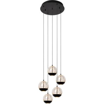 Lucide SENTUBAL 13498/24/30 lampa wisząca 5x52w/led 210lm 2700k ip20