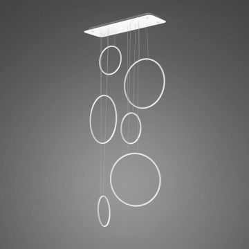 Altavola Design Ledowe okręgi LA076/P_90_in_3k_white lampa wisząca 6x130W/LED 7800lm 3000K IP44