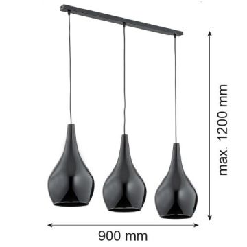 Argon SANTANA 1409 lampa wisząca 3x15W/E27  IP20
