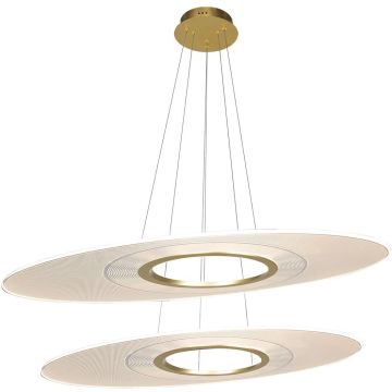 Altavola Design Eclipse LA116/P2_97_3k_gold lampa wisząca 2x48W/LED 2880lm 3000K IP20