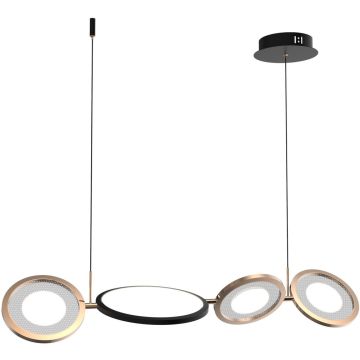 Altavola Design Seppia LA115/P_98_3k_black_gold lampa wisząca 1+3x35W/LED 2100lm 3000K IP20