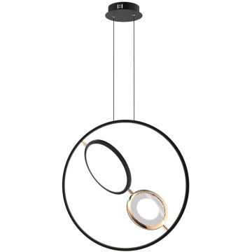 Altavola Design Seppia LA115/X_62_1+2_3k_black_gold lampa wisząca 1+2x45W/LED 2750lm 3000K IP20