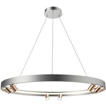 Altavola Design Spectra LA114/P_90_6+1_grey_gold lampa wisząca 1x37W+6x5W/LED 2200lm 3000K IP20