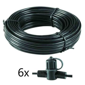Przewód zasilający 15mb + 6 x złącze IP44 SPT-3W 150W 6008011 Garden Lights