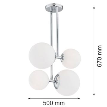 Argon ASPEN 1646 lampa wisząca 4x15W/E27  IP20