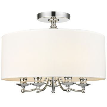 Cosmolight ABU DHABI C05428CH-WH lampy sufitowe 5x40W/E14