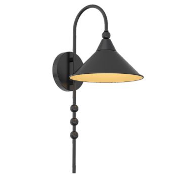 CosmoLight ASHFORD W01531BK kinkiet 1x40W/E27   IP20