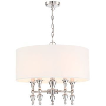Cosmolight AUSTIN P05173NI-WH żyrandol 5x40W/E14 IP20