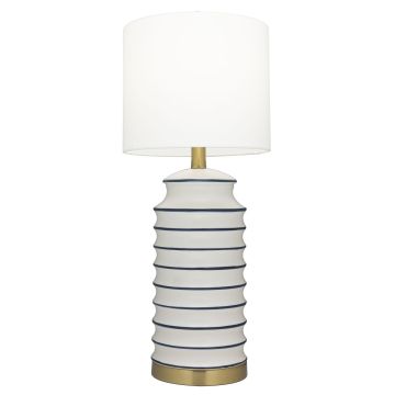 Cosmolight COASTAL T01026BR-WH lampa stołowa 1x40W/E27 IP20