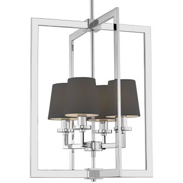 Cosmolight LONDON P04021CH-BK lampa sufitowa 4x40W/E14 IP20