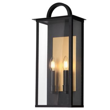 Cosmolight MALIBU W02548BK kinkiet 2x25W/E14 IP23