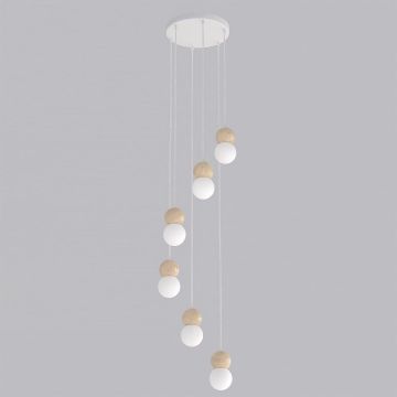 Emibig LOOP 1674/6 lampa wisząca 6x8W/G9 IP20