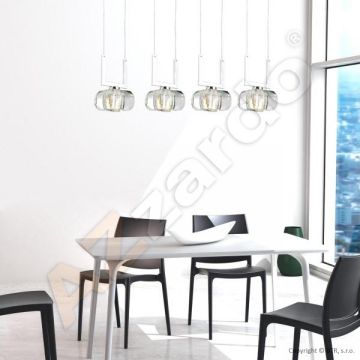 AZzardo RUBIC 1798-4PB lampa wisząca 4x40W/G9 