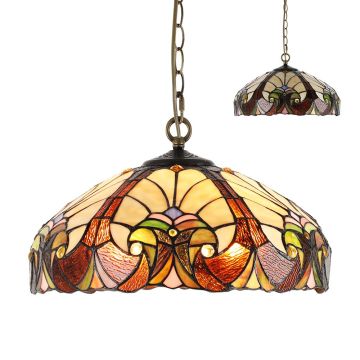 Prezent TIFFANY XX. 1700 lampa wisząca 2x60W/E27 IP20