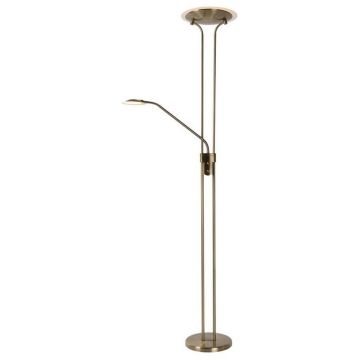 Lucide CHAMPION-LED 19792/24/03 lampa podłogowa 2x24w/led 1600lm+320lm 3000k ip20