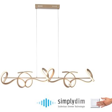 Paul Neuhaus CURLS 19033-60 lampa wisząca 4x45W/LED 5320lm 3000k ip20