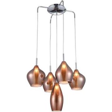 AZzardo AMBER MILANO 5 AZ3172 lampa wisząca 5x40W/G9 IP20 