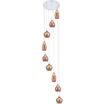 AZzardo AMBER MILANO 9 AZ3134 lampa wisząca 9x40W/G9 IP20 