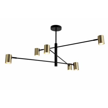 Zuma Line PEDRO PEN4104-6GD+BK lampa wisząca 6x5W/GU10   ip20
