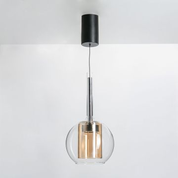 Zuma Line TAGNA 251001-AM lampa wisząca 1x6W/LED 270lm 3000K IP20