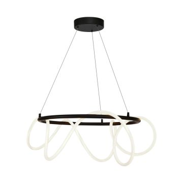 Zuma Line BALBO 20006PL-BK lampa wisząca 1x58W/LED 3000K|4000K|6000K IP20