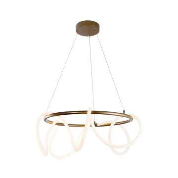 Zuma Line BALBO 20006PL-GD lampa wisząca 1x58W/LED 3000K|4000K|6000K IP20