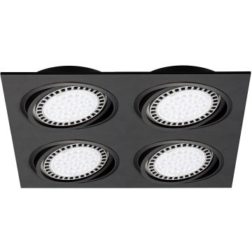 Zuma Line BOXY 20073-BK downlight wpuszczany 4x15W/GU10/AR111  IP20