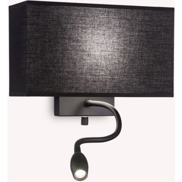 Ideal Lux HOTEL 215709 kinkiet 1x60W/E27+1x1,5W/LED   ip20