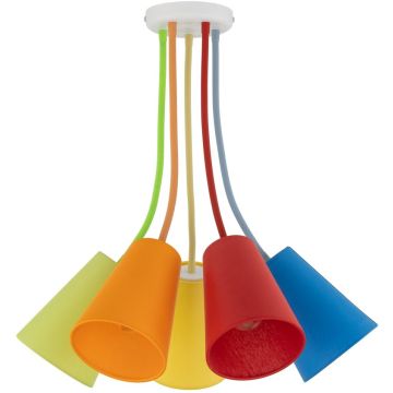 TK Lighting WIRE COLOUR 2107 plafon sufitowy 5x60W/E27 