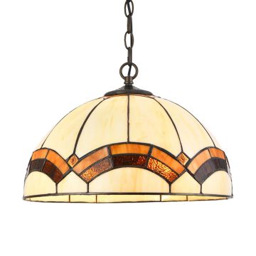 Prezent TIFFANY XIX. 229 lampa wisząca 2x60W/E27 IP20