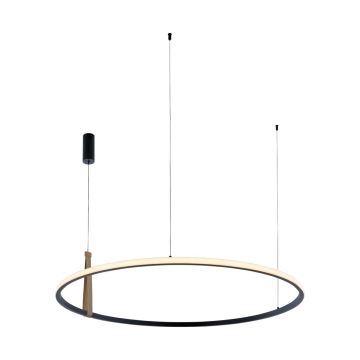 Zuma Line CLAUD 22808-WOOD lampa wisząca 1x42W/LED 3000K|4000K|6000K IP20