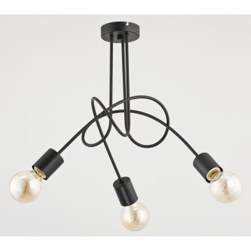 Alfa TANGO BLACK 23173 plafon sufitowy 3x60W/E27 