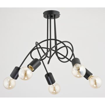 Alfa TANGO BLACK 23175 plafon sufitowy 5x60W/E27 