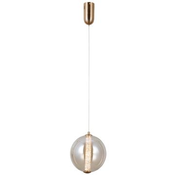 Italux Butero PND-34359-M-HBR-AMB lampa wisząca 1x9W/LED 825lm 3000K IP20