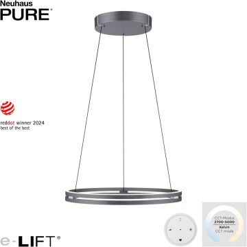 Paul Neuhaus PURE E-LOOP 2551-15 lampa wisząca 2x53W/LED 4480lm 2700-5000k ip20