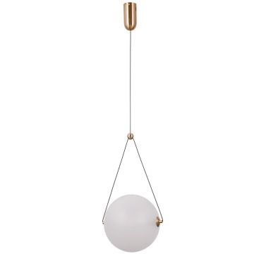 Italux Rastia PND-34361-L-HBR-OPAL lampa wisząca 1x12W/LED 1300lm 3000K IP20