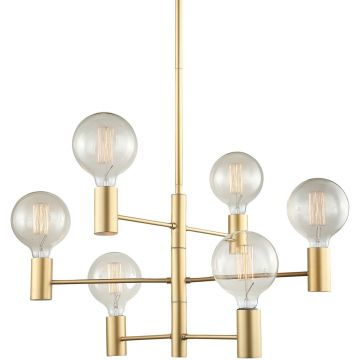 Italux Veva  MDM3339/6 GD lampa sufitowa 6x40W/E27   IP20