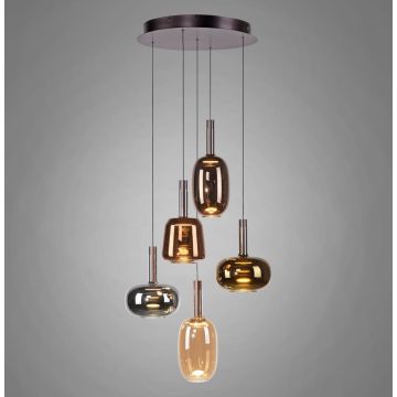 Paul Neuhaus IRIDES 2682-70 lampa wisząca 5x9W/LED 3000K IP20 610lm