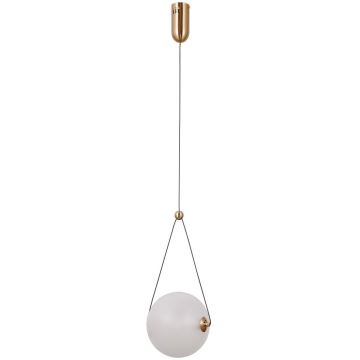 Italux Rastia PND-34361-M-HBR-OPAL lampa wisząca 1x9W/LED 975lm 3000K IP20