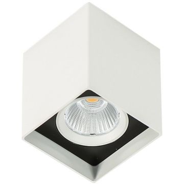 Italux Alden White Black 4000K  SLC78002/12W 4000K WH+BL downlight natynkowy 1x12W/LED 1010lm 4000K IP20