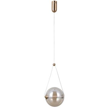 Italux Rastia PND-34361-M-HBR-AMB lampa wisząca 1x9W/LED 825lm 3000K IP20