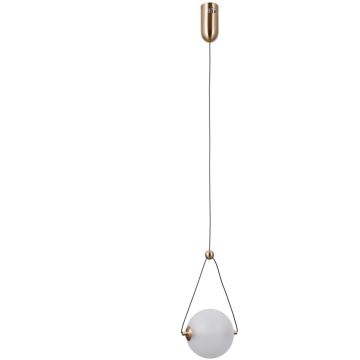 Italux Rastia PND-34361-S-HBR-OPAL lampa wisząca 1x6W/LED 650lm 3000K IP20