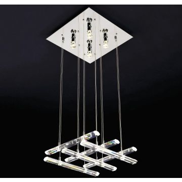 Italux Diamond  MD8103-16B3 lampa wisząca 4x10W/GU10+12x50W/G4   IP20