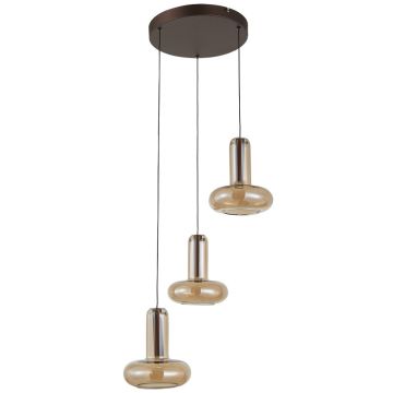 Italux Carote PND-24011-3-COPP lampa wisząca 3x16W/LED 1002lm 3000K IP20