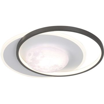 Italux Desulo PLF-02727-M-BK lampa sufitowa 1x40W/LED 5300lm 3000K/4000K/6000K IP20