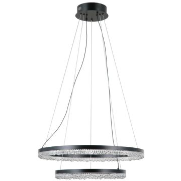 Italux Barlo PND-34526-2L-BK lampa wisząca 2x36W/LED 3100lm 3000K/4000K/6000K IP20