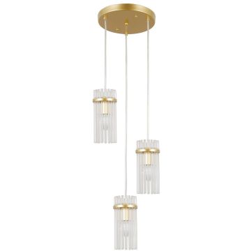 Italux Merto PND-40930-3A-GD lampa wisząca 3x40W/E14   IP20