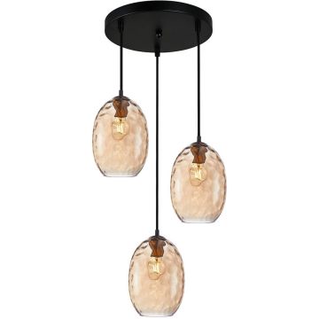 Italux Novala PND-3031-3A-BRO-AMB lampa wisząca 3x40W/E27   IP20